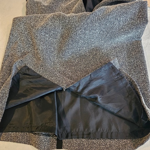 Jones Studio Herringbone Career Dress Black Trim Sleeveless Office - Picture 8 of 12